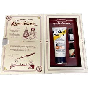 Duke Cannon Supply  The Beard That Stole Christmas 3pc Gift Set Beard Wash Oil